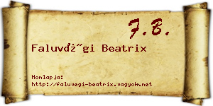Faluvégi Beatrix névjegykártya
