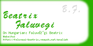 beatrix faluvegi business card